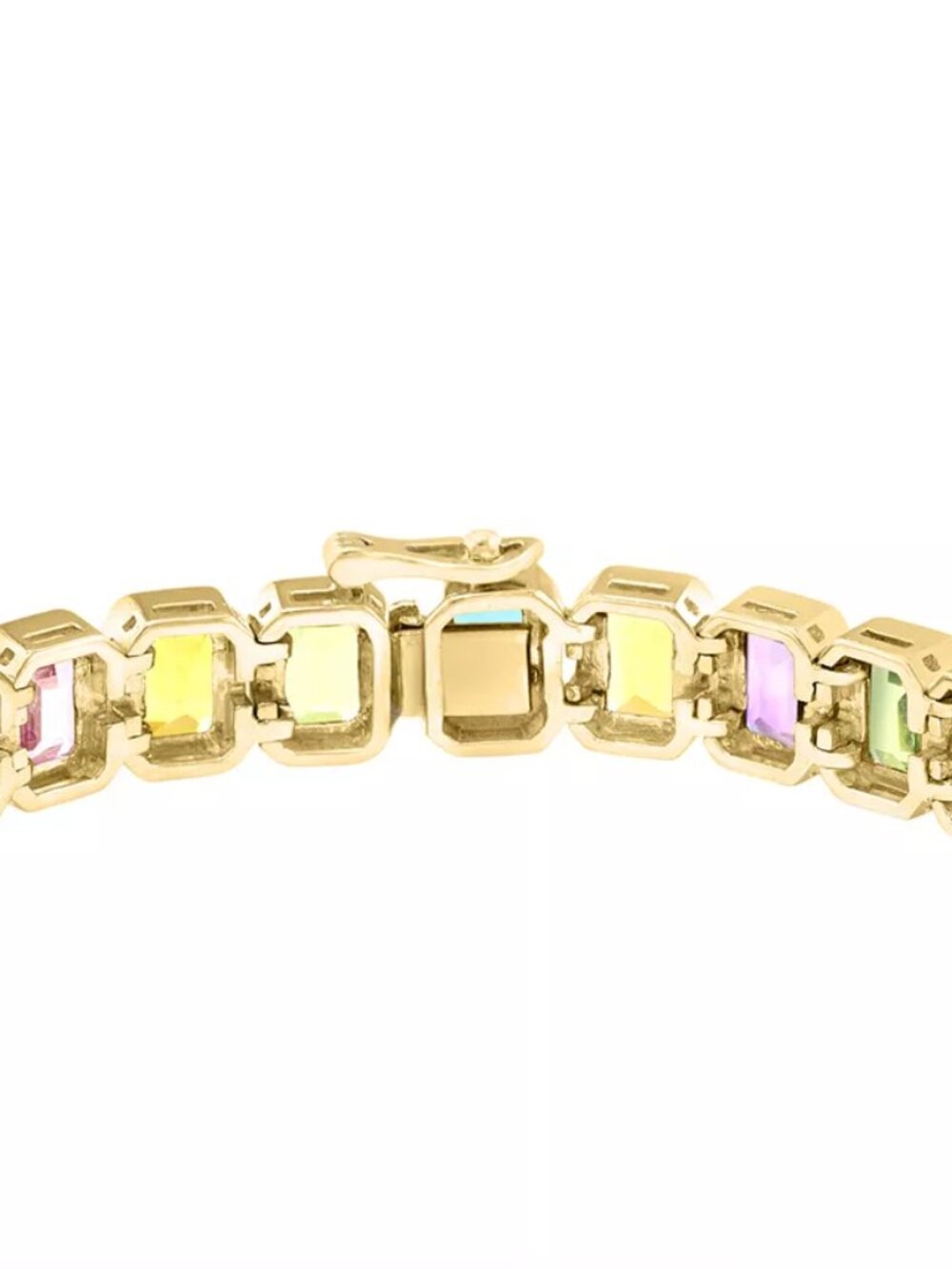 EFFY® Multi-Gemstone Flex Bracelet (25-1/2 ct. t.w.) in 14k Gold-Plated Silver - Picture 3 of 3